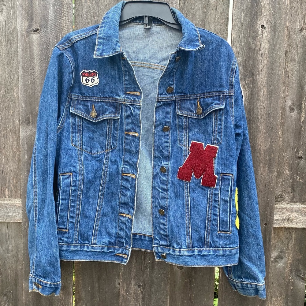 FOREVER 21 jean jacket women size Medium